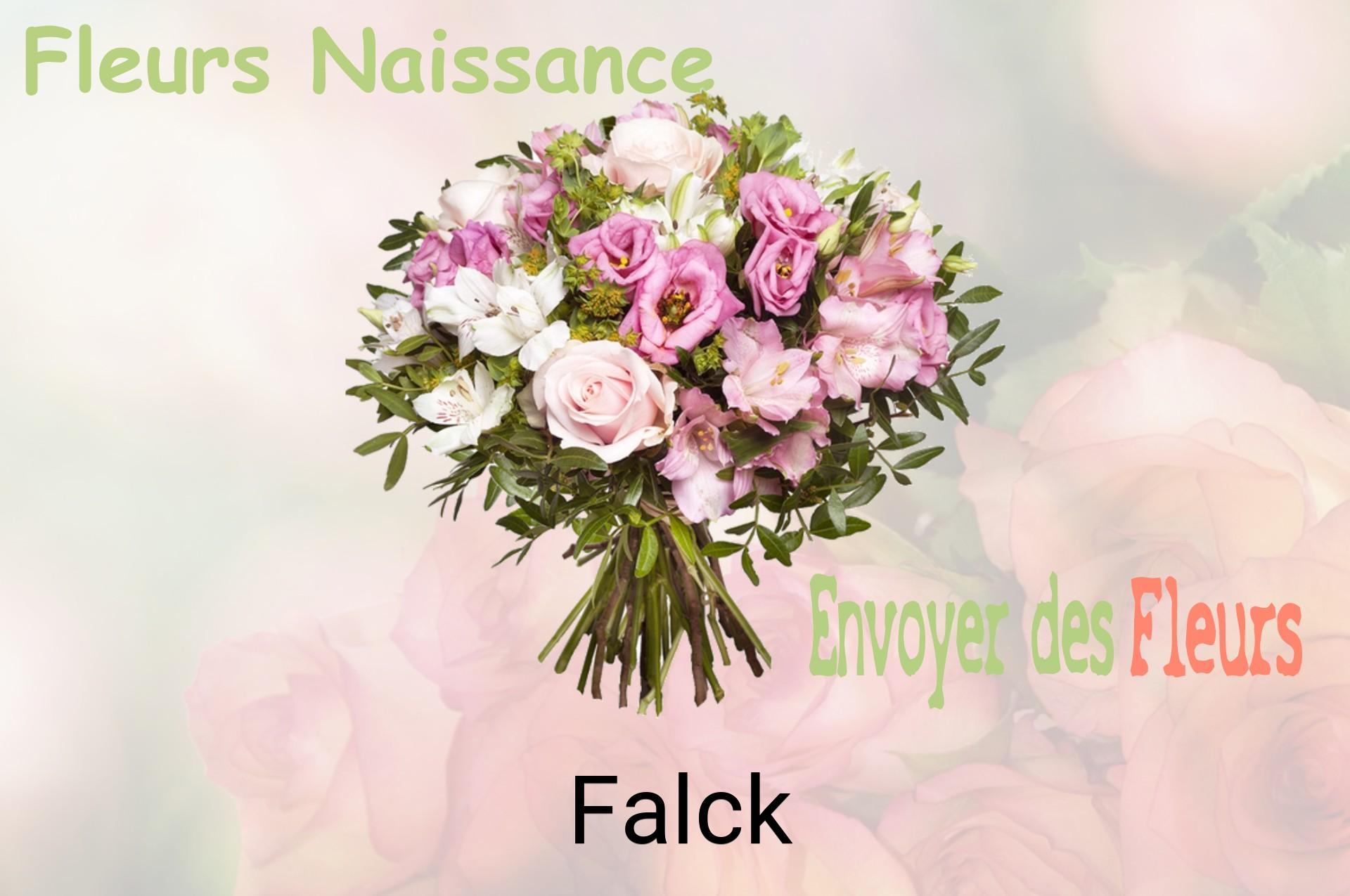 Bouquet de fleurs de naissance livré à Falck
